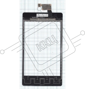 Сенсорное стекло (тачскрин) для LG Optimus L5 Dual E615. черное
