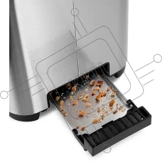 Тостер Kitfort КТ-6099 850Вт нержавеющая сталь/черный