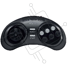 Джойстик беспроводной Retro Genesis Controller 16 Bit для HD Ultra, P2, черный