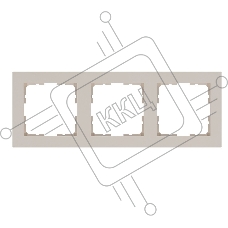 Рамка 3-м G-Classic Jasmart G1003T тауп