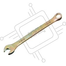 Ключ комбинированный Сибртех 7 мм, желтый цинк 14973