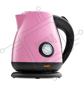 Чайник электрический Kitfort КТ-642-1 1.7л. 2200Вт розовый/черный (корпус: нержавеющая сталь)