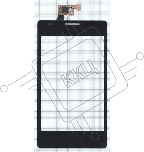 Сенсорное стекло (тачскрин) для LG Optimus L5 Dual E615. черное