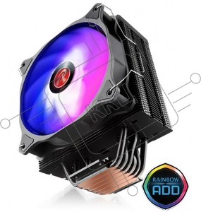 Кулер Raijintek ELEOS 12 EVO RBW 0R10B00222 (5V ARGB PWM fans) 6pcs * 6mm Heat-pipe 1pcs *12025 PWM -ARGB fan ARGB top cover to concentrate cooling flow Compatible with Intel &; AMD CPU