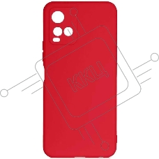 Чехол (клип-кейс) DF vCase-06  для Vivo Y21/Y33s  красный