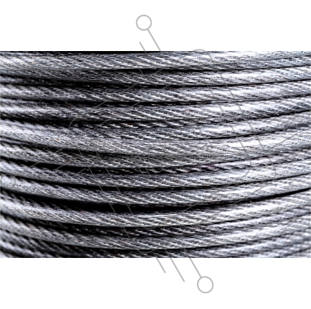 Трос стальной, оцинкованный, DIN 3055, d=1.5 мм, L=200 м, ЗУБР Профессионал