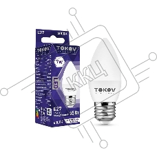 Лампа светодиодная TOKOV ELECTRIC 7Вт С37 4000К Е27 176-264В