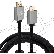 Кабель аудио-видео Digma HDMI (m)/HDMI (m) 5м. феррит.кольца позолоч.конт. черный (D-HDMI-2FF-V2.1-5M)