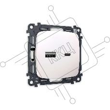 Комплект механизма розетки OMEGA Жемчуг 2USB A+C 20W (быстрая зарядка) QUANT (OP2110, VM177) MO211010