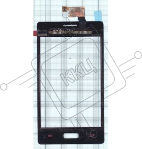 Сенсорное стекло (тачскрин) для LG Optimus L5 E610 E612. розовое