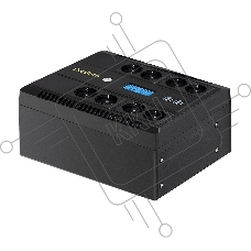 Источник бесперебойного питания ExeGate NEO Smart BU-600.LCD.AVR.5SH <600VA/360W, цветной LCD-дисплей, AVR, 5*Schuko, Black>