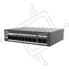 Коммутатор Uniview NSW2020-8T2GT-POE-IN, 8×100 Мбит/с PoE+ + 2×1 Гбит/с Uplink, неуправляемый