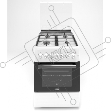 Комбинированная плита REEX RPH-60 K WH 4 Газовые конфорки Электрическая духовка