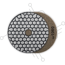 Круг ЗУБР 100мм №1000 алмазный гибкий шлифовальный круг (Черепашка) для сухого шлифования