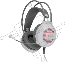 Наушники с микрофоном Оклик HS-L300G White белый 2.2м мониторные USB оголовье (1796952)
