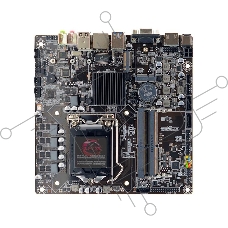 Материнская плата AFOX AFH510-MI, Socket 1200, Intel H510, 2xDDR4, 2xSATA, 1xM.2, 1xHDMI, 1xVGA, 1x 1Gb LAN, 2xUSB-A 3.0, 2xUSB-A 2.0, 2x3.5 мм, 5.1, Mini-ITX