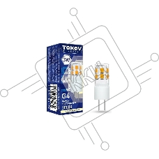 Лампа светодиодная TOKOV ELECTRIC 3Вт Capsule 3000К G4 220-240В