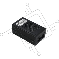 POE-инжектор TRASSIR TR-I18WPoE+ Вход: 100-240В 50/60Гц . Мощность POE на порт 15Вт. Общая мощность 18Вт. Порты: 1*RJ45*10/100/1000M Data IN, 2*RJ45*10/100/1000M PoE OUT. 2 POE порта. Предназначен для питания устройств по протоколам IEEE 802.3af. Функция автоматического определения PoE устройств. Молниезащита