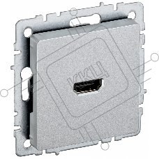 Розетка HDMI IEK BRITE РHDMI-0-БрА алюминий