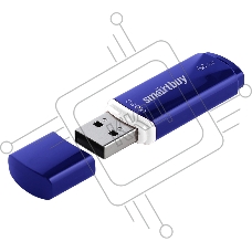 Флешка USB R/W SmartBuy CROWN BLUE (SB64GBCRW-Bl), 64Gb, USB 3.0, R/W 75/25, синий