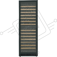 Винный шкаф Hyundai HBWC 1765 DC 1-нокамерн. черный