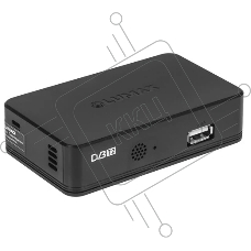 Приставка для цифрового ТВ LUMAX DV1120HD черный, DVB-T2, DVB-T, DVB-C, HDMI, USB 2.0