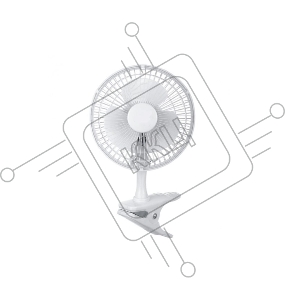 Вентилятор бытовой настольный Rix RDF-1500W
