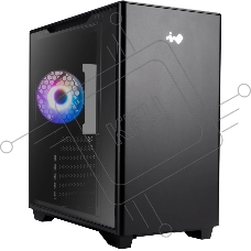 Компьютерный корпус Midi Tower InWin CF19 (A5) Black _________2xUSB 3.0, 1xUSB Type-C, AM120S fan*5pc ATX (без блока питания)