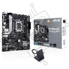 Материнская плата ASUS PRIME H610M-A WIFI, LGA 1700, Intel H610, 2xDDR5, 4xSATA, 2xM.2, 1xPCIe 4.0 x16, 1xDP, 1xHDMI, 1xVGA, 1x1Gb LAN, 1xUSB 3.2 Gen 2, 4xUSB 2.0, 3x3.5 мм, 7.1, mATX