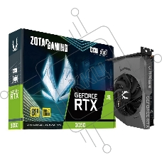 Видеокарта ZOTAC GeForce RTX 3050 ECO SOLO, 8 GB GDDR6, 128 bit, 3xDisplayPort, HDMI, GPU 1552 MHz