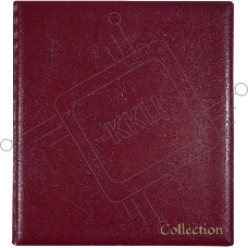 Папка на 4-х D-кольцах Silwerhof Кляссер верт. ПВХ 0.6мм бордовый вмест.30лист.