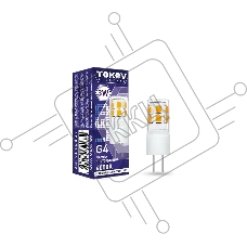 Лампа светодиодная TOKOV ELECTRIC 3Вт Capsule 4000К G4 220-240В