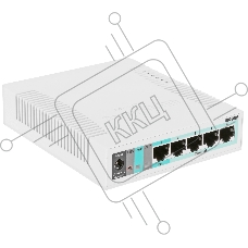 Коммутатор MikroTik RB260GS, 5×1 Гбит/с + 1×1 Гбит/с SFP, настраиваемый