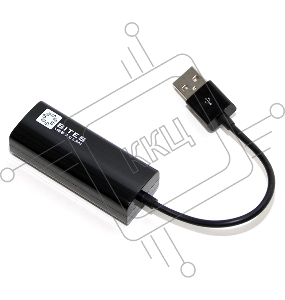 Адаптер USB Ethernet Кабель-адаптер USB2.0 -> RJ45 10/100 Мбит/с, 10см. 5bites UA2-45-02BK