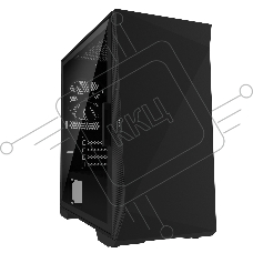 Компьютерный корпус ZALMAN Z1 ICEBERG, MicroATX, BLACK, WINDOW, 2xCOMBO (3.5