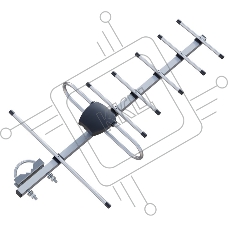 Антенна наружная РЭМО (301028) BAS-1156-5V SPRINT-7 - активная