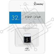 Флешка USB Smartbuy LARA Black (SB32GbLARA-K), 32Gb, USB 2.0, R/W 15/5, черный/белый