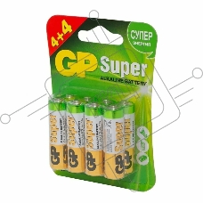 Батарея GP Super Alkaline 15A LR6 AA (8шт)