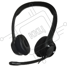 Наушники с микрофоном Logitech H390 черный 1.9м накладные USB оголовье (981-000485)
