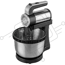Миксер Endever Sigma-12 c чашей, черный/стальной, 800 Вт, 2 вида насадок, 5 скоростей