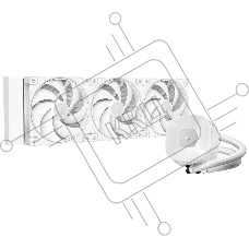 Система водяного охлаждения Deepcool LE360 V2 Pure Soc-AM5/AM4/1200/1700/1851 белый 4-pin 19-31.6dB Al 250W 1554gr Ret (R-LE360PURE-WHLNMD-G-1)