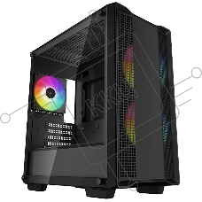 Компьютерный корпус DeepCool CC360 ARGB (R-CC360-BKAPM3-G-1) (mATX, без БП, 2xUSB, с окном)