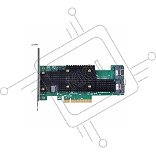 Адаптер HBA Broadcom 9600-16i SGL (05-50111-00)  PCIe v4 x8 LP, Tri-Mode SAS/SATA/NVMe 24G HBA, 16port (2*int SFF8654), SAS4016 IOC, RTL