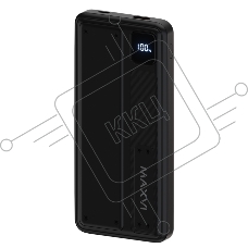 Внешний аккумулятор Maxvi PB10-10 10000мАч, 2A USB + кабели: Type-C/Lightning