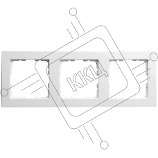 Рамка 3-м G-Classic Jasmart G1003W белый глянцевый