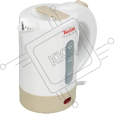 Чайник электрический Tefal KO120130 0.5л. 650Вт белый/бежевый(корпус: пластик)