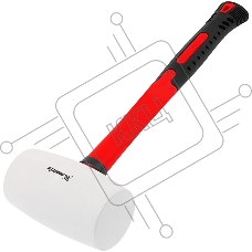 Киянка резиновая Matrix 11198 910 г, белая резина, фибергласовая рукоятка