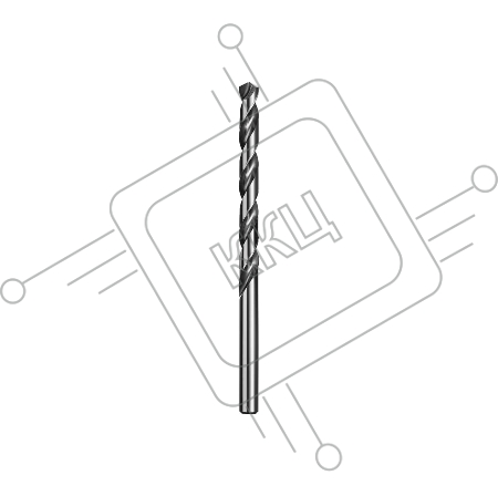 Сверло Kraftool HSS-G 5.5 х93мм, по металлу HSS-G, сталь М2 S6-5-2 29651-5.5