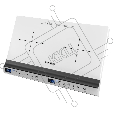Плитка электрическая индукционного типа с двумя конфорками ENDEVER Skyline IP-69, белый, мощность 1800 Вт+1300 Вт, диаметр посуды 12-26 см, 2 шт/уп