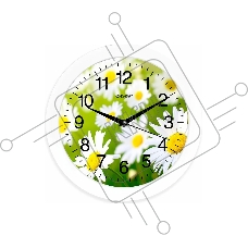 Часы настенные ENERGY EC-98 ромашки